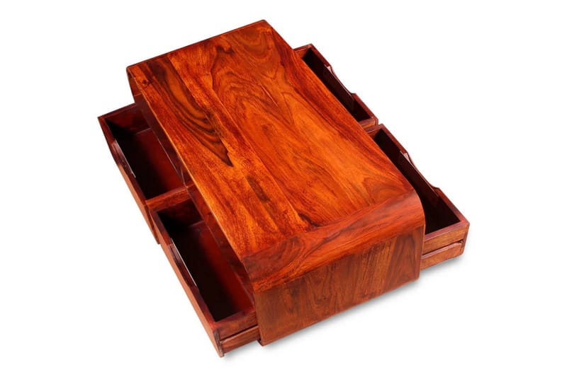 Soffbord massivt sheshamträ 90x40x35 cm - Brun - Möbler - Bord & matgrupper - Soffbord