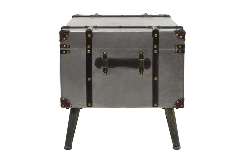 Soffbord MDF och aluminium 102x51x47,5 cm - Silver - Möbler - Bord & matgrupper - Soffbord