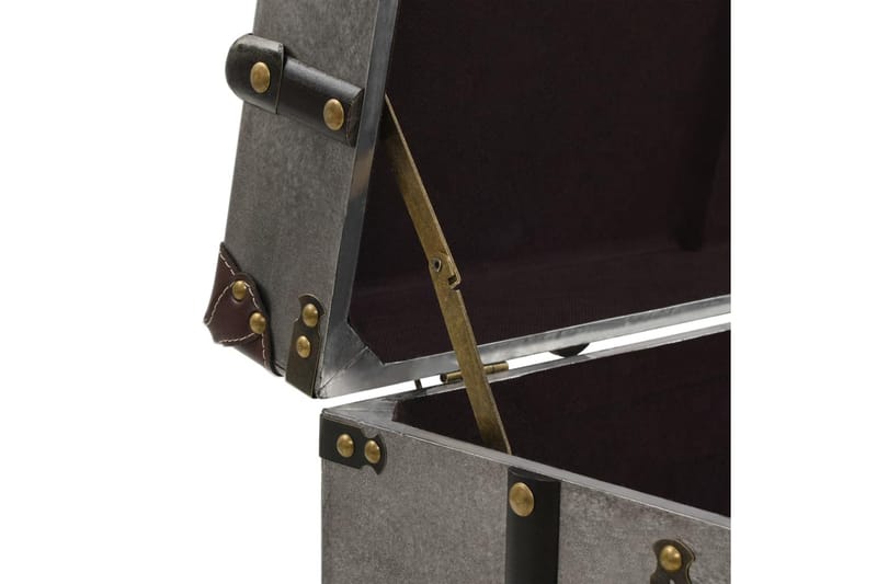 Soffbord MDF och aluminium 102x51x47,5 cm - Silver - Möbler - Bord & matgrupper - Soffbord