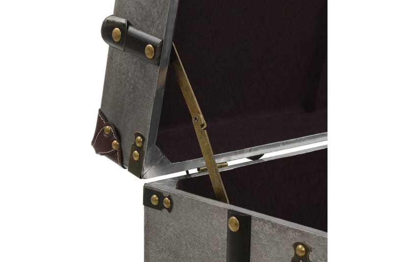 Soffbord MDF och aluminium 102x51x47,5 cm - Silver - Soffbord