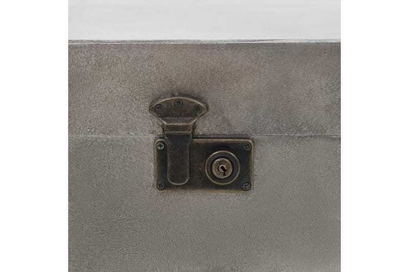 Soffbord MDF och aluminium 102x51x47,5 cm - Silver - Möbler - Bord & matgrupper - Soffbord