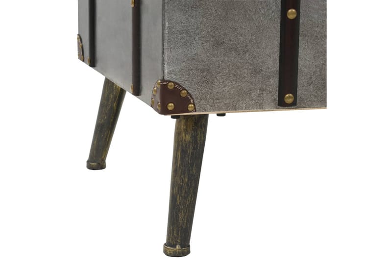 Soffbord MDF och aluminium 102x51x47,5 cm - Silver - Möbler - Bord & matgrupper - Soffbord