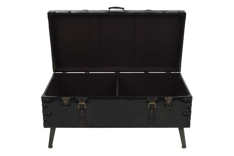 Soffbord MDF och stål 102x51x48 cm - Svart - Möbler - Bord & matgrupper - Soffbord
