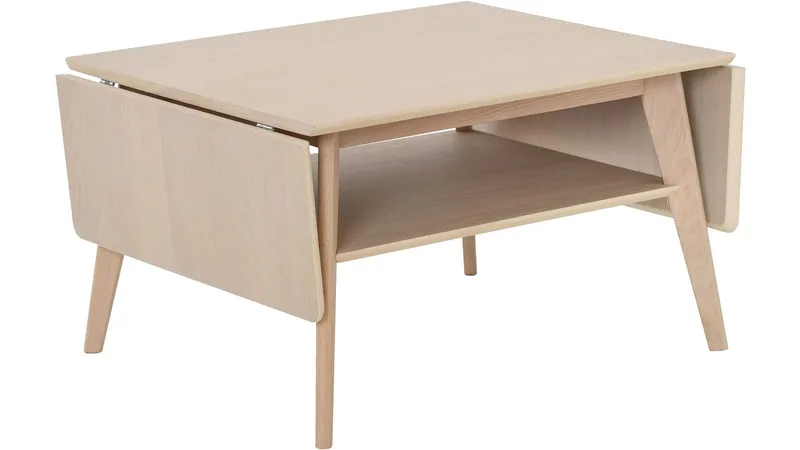 Soffbord Hovden med Klaff & Hylla, Vitpigmenterad
