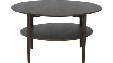 Soffbord Ravik med Hylla Ø90 cm - Brun - Möbler - Bord & matgrupper - Soffbord - Soffbord med förvaring