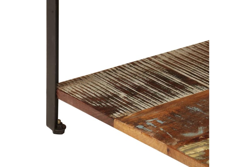 Soffbord med hylla 100x60x35 cm massivt återvunnet trä - Brun - Möbler - Bord & matgrupper - Soffbord