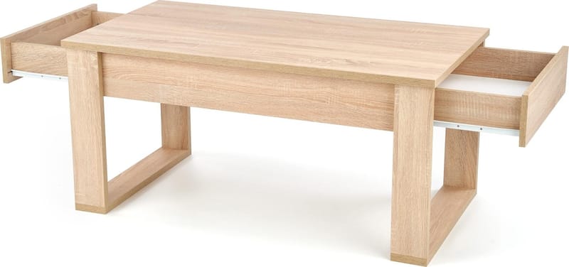 Soffbord med lådor 110x 60 cm ljus ek - Sonoma ek - Möbler - Bord & matgrupper - Soffbord