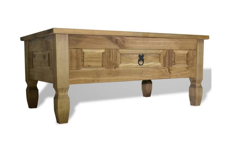 Soffbord mexikansk Coronastil furu 100x60x45 cm - Brun - Möbler - Bord & matgrupper - Soffbord