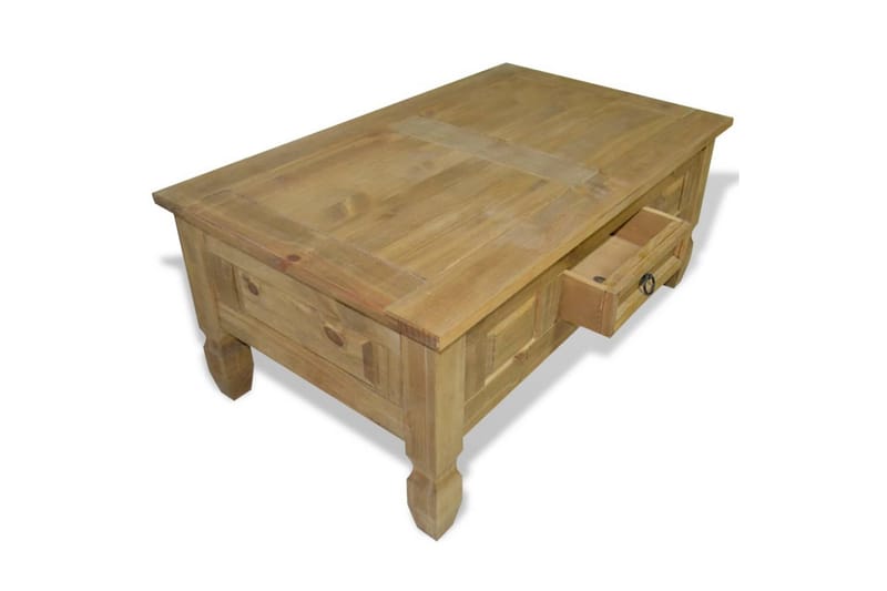 Soffbord mexikansk Coronastil furu 100x60x45 cm - Brun - Möbler - Bord & matgrupper - Soffbord