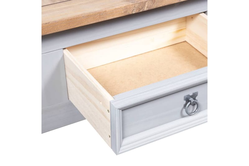 Soffbord mexikansk coronastil furu grå 100x60x45 cm - Grå - Möbler - Bord & matgrupper - Soffbord