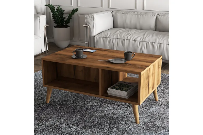 Soffbord NO_BRAND Elrasmo Soffbord 90x54x90 cm Brun - Möbler - Bord & matgrupper - Soffbord