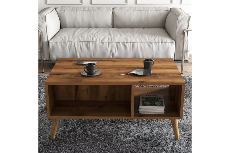 Soffbord NO_BRAND Elrasmo Soffbord 90x54x90 cm Brun, undefined