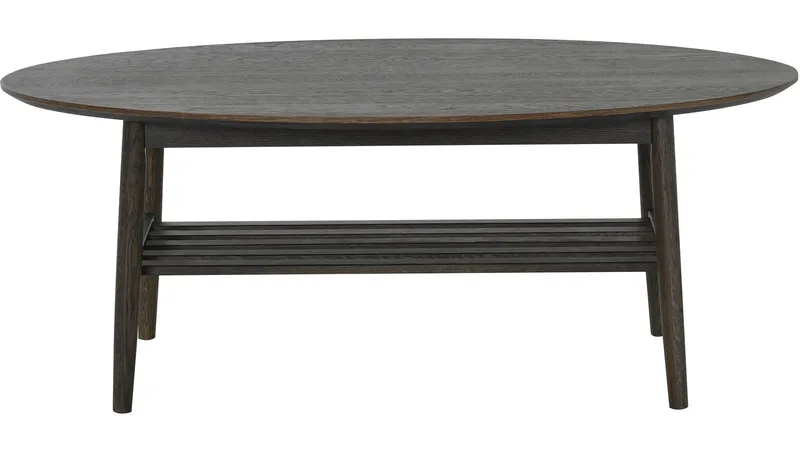 Soffbord Olsund Ovalt med Hylla - Brun - Möbler - Bord & matgrupper - Soffbord