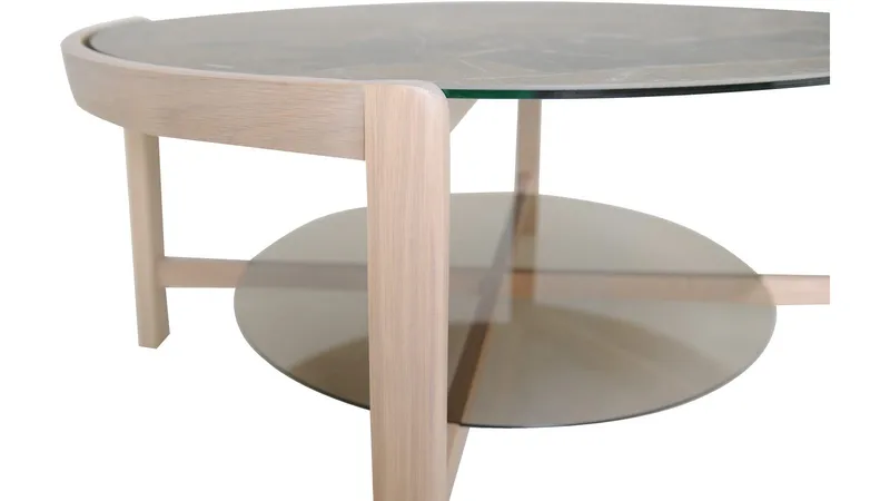 Soffbord Quisto Ø90 cm - Vitlackad - Möbler - Bord & matgrupper - Soffbord