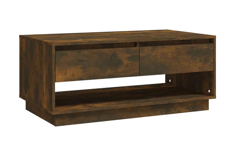 Soffbord rökfärgad ek 102,5x55x44 cm spånskiva - Brun - Möbler - Bord & matgrupper - Soffbord