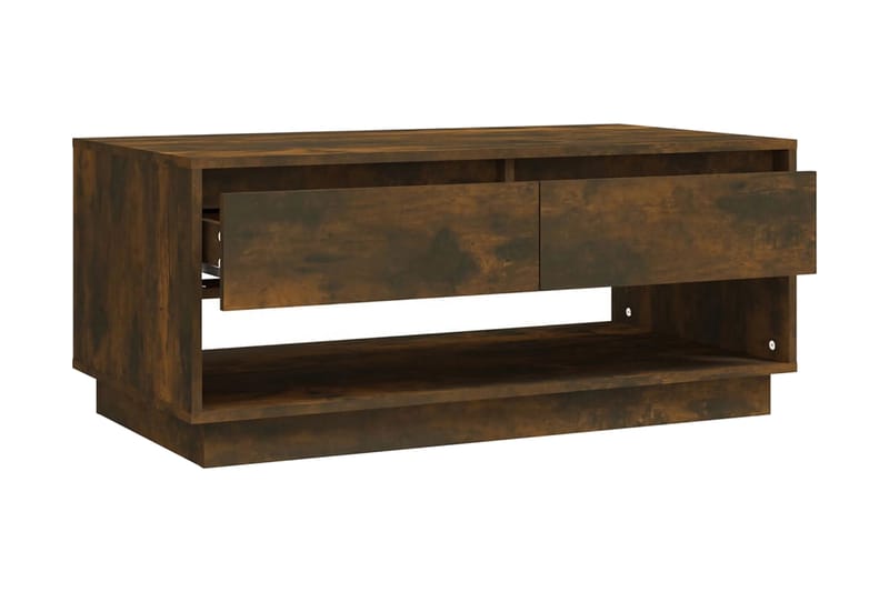 Soffbord rökfärgad ek 102,5x55x44 cm spånskiva - Brun - Möbler - Bord & matgrupper - Soffbord