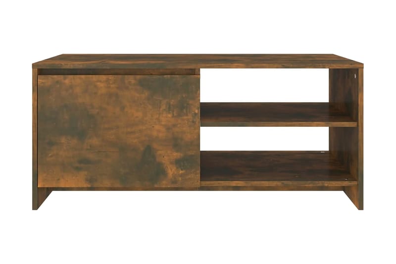 Soffbord rökfärgad ek 102x50x45 cm konstruerat trä - Brun - Möbler - Bord & matgrupper - Soffbord