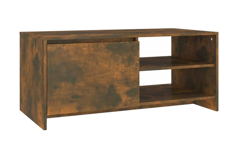 Soffbord rökfärgad ek 102x50x45 cm konstruerat trä - Brun - Soffbord