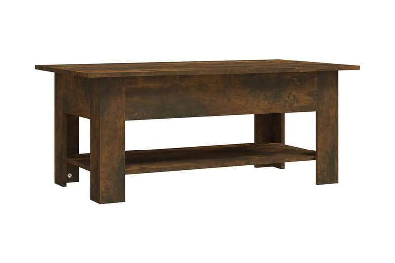 Soffbord rökfärgad ek 102x55x42 cm spånskiva - Brun - Möbler - Bord & matgrupper - Soffbord