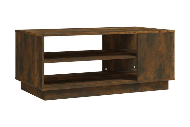 Soffbord rökfärgad ek 102x55x43 cm spånskiva - Brun - Möbler - Bord & matgrupper - Soffbord