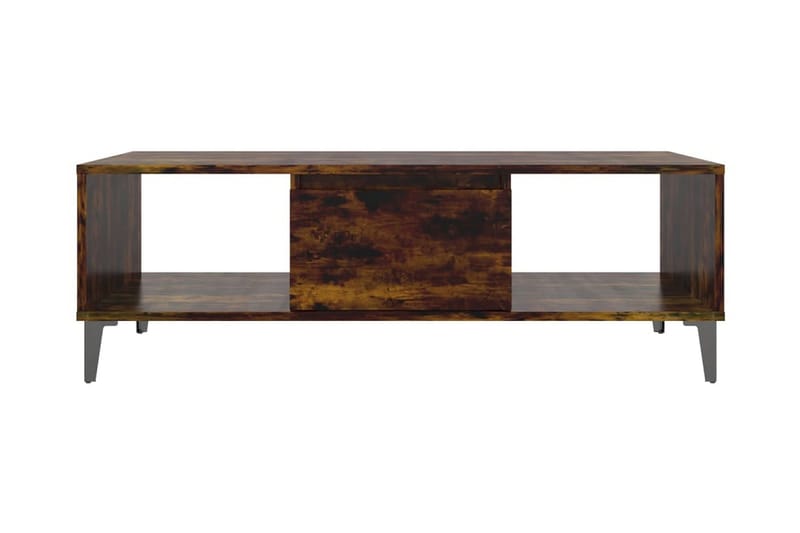 Soffbord rökfärgad ek 103,5x60x35 cm spånskiva - Brun - Soffbord