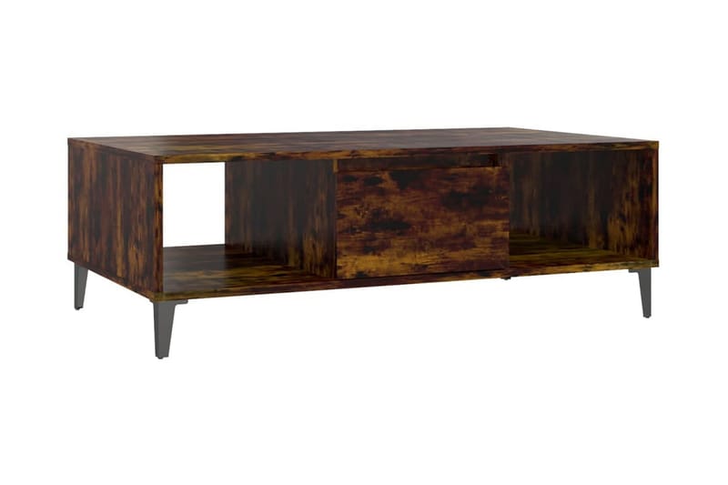 Soffbord rökfärgad ek 103,5x60x35 cm spånskiva - Brun - Möbler - Bord & matgrupper - Soffbord