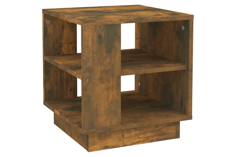 Soffbord rökfärgad ek 40x40x43 cm konstruerat trä - Brun - Möbler - Bord & matgrupper - Soffbord
