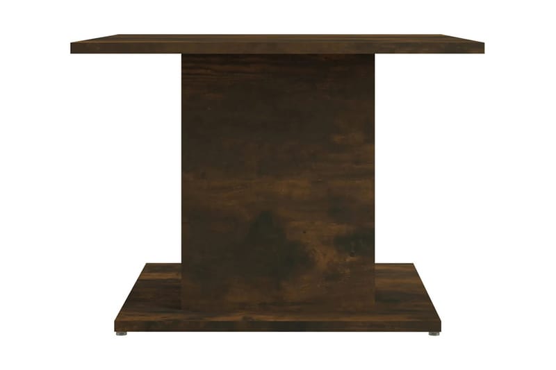 Soffbord rökfärgad ek 55,5x55,5x40 cm spånskiva - Brun - Soffbord