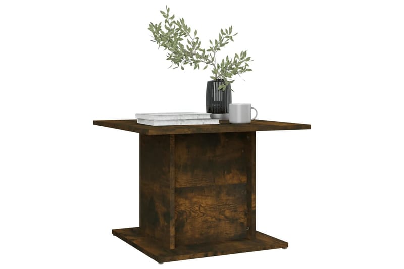 Soffbord rökfärgad ek 55,5x55,5x40 cm spånskiva - Brun - Möbler - Bord & matgrupper - Soffbord