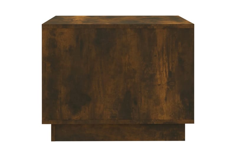 Soffbord rökfärgad ek 55x55x43 cm spånskiva - Brun - Soffbord