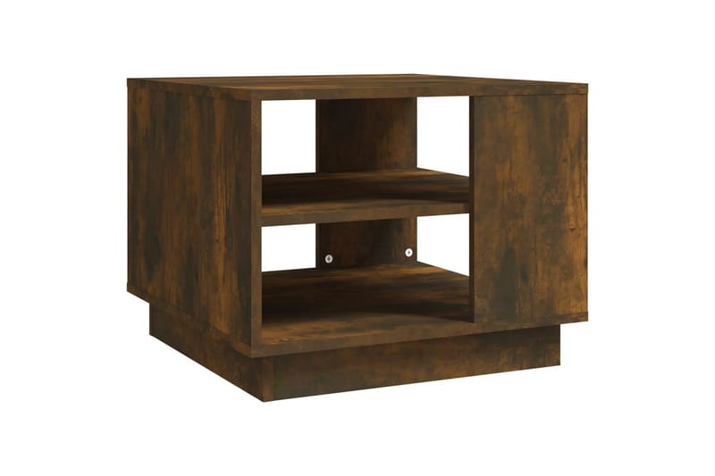 Soffbord rökfärgad ek 55x55x43 cm spånskiva - Brun - Möbler - Bord & matgrupper - Soffbord