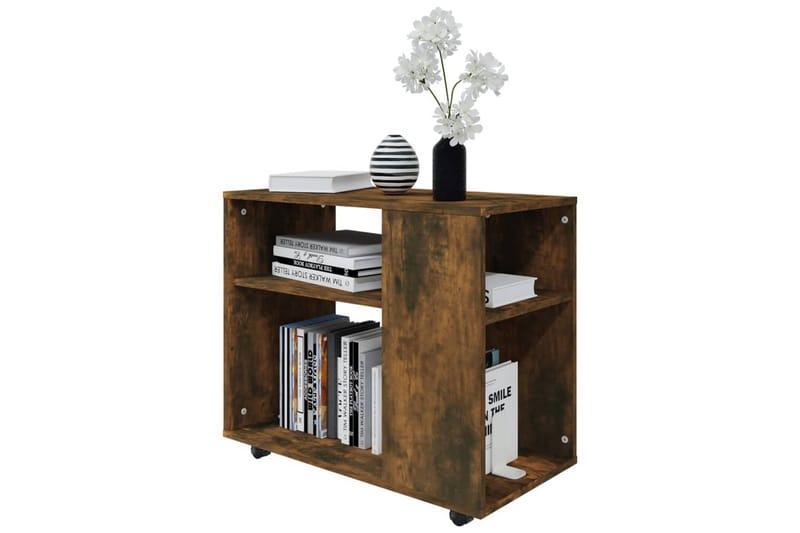 Soffbord rökfärgad ek 70x35x55 cm konstruerat trä - Brun - Möbler - Bord & matgrupper - Soffbord