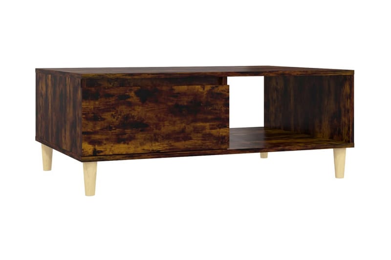 Soffbord rökfärgad ek 90x60x35 cm spånskiva - Brun - Möbler - Bord & matgrupper - Soffbord