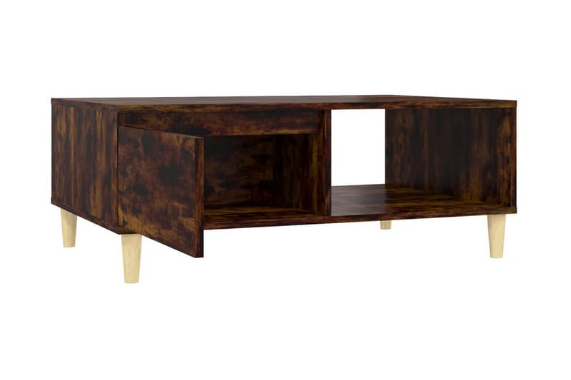 Soffbord rökfärgad ek 90x60x35 cm spånskiva - Brun - Möbler - Bord & matgrupper - Soffbord