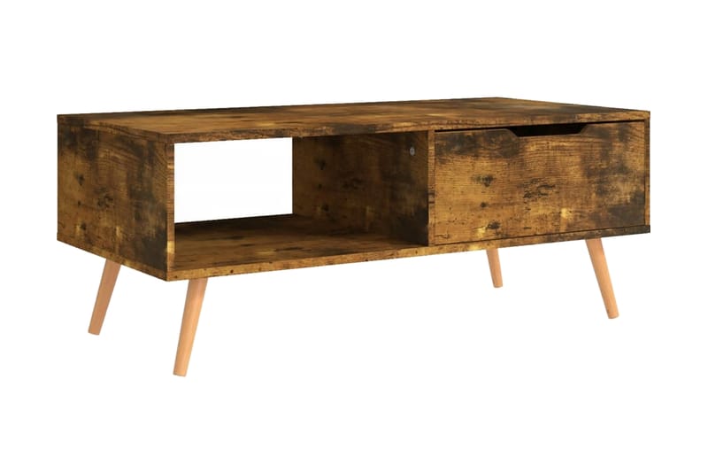 Soffbord rökt ek 100x49,5x43 cm spånskiva - Brun - Möbler - Bord & matgrupper - Soffbord