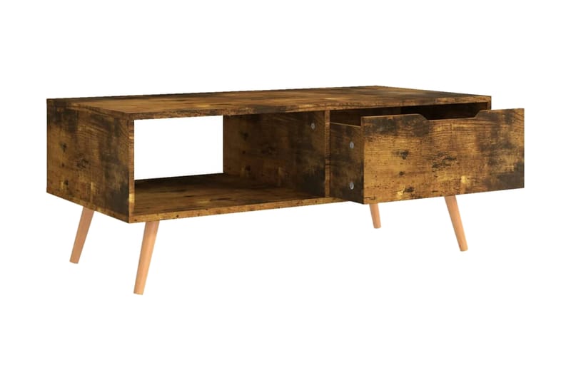 Soffbord rökt ek 100x49,5x43 cm spånskiva - Brun - Möbler - Bord & matgrupper - Soffbord