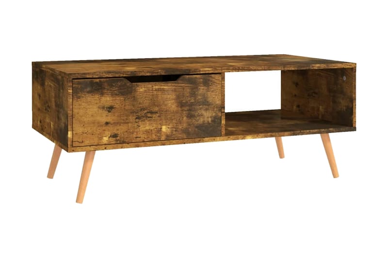 Soffbord rökt ek 100x49,5x43 cm spånskiva - Brun - Möbler - Bord & matgrupper - Soffbord