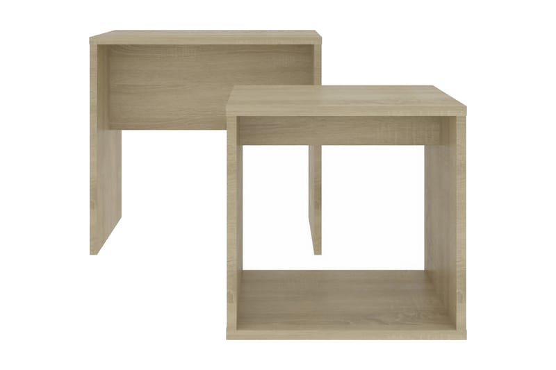 Soffbord set sonoma-ek 48x30x45 cm spånskiva - Brun - Soffbord - Satsbord