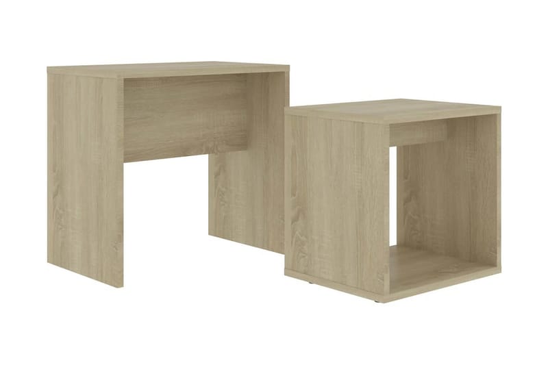 Soffbord set sonoma-ek 48x30x45 cm spånskiva - Brun - Soffbord - Satsbord