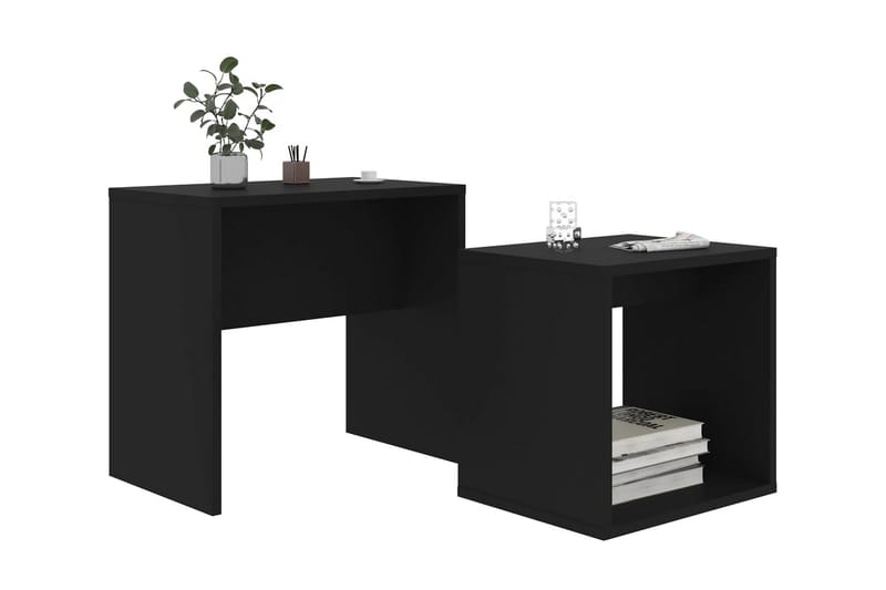 Soffbord set svart 48x30x45 cm spånskiva - Svart - Möbler - Bord & matgrupper - Soffbord