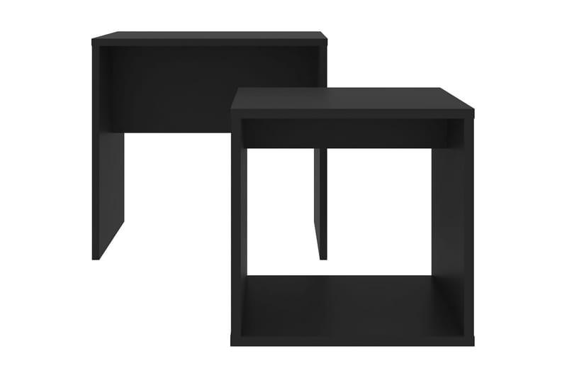 Soffbord set svart 48x30x45 cm spånskiva - Svart - Soffbord - Satsbord