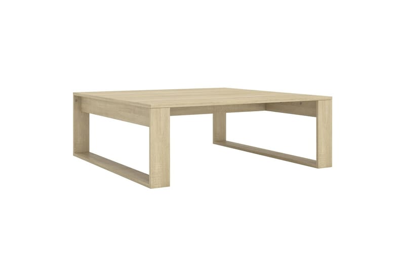 Soffbord sonoma-ek 100x100x35 cm spånskiva - Brun - Möbler - Bord & matgrupper - Soffbord