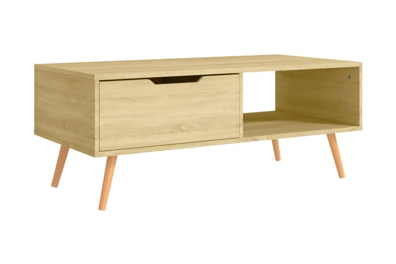 Soffbord sonoma-ek 100x49,5x43 cm spånskiva - Brun - Möbler - Bord & matgrupper - Soffbord