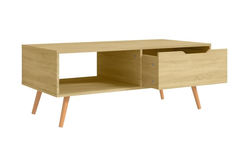 Soffbord sonoma-ek 100x49,5x43 cm spånskiva - Brun - Möbler - Bord & matgrupper - Soffbord