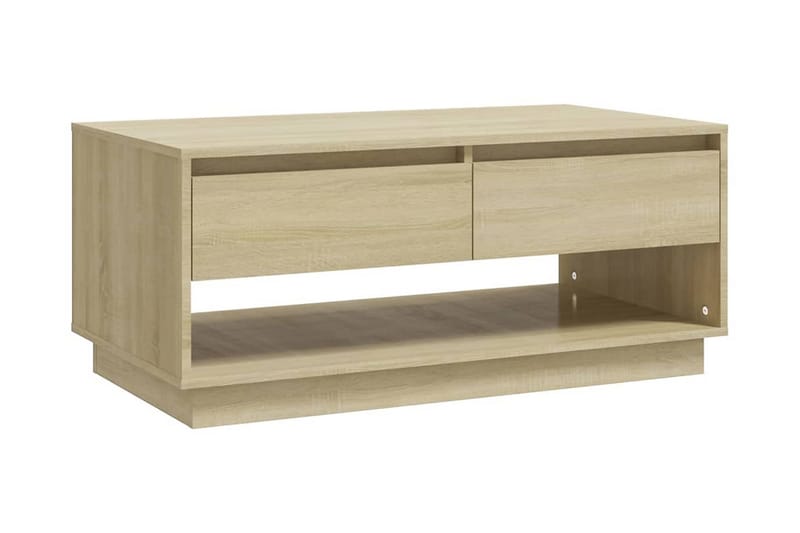 Soffbord sonoma-ek 102,5x55x44 cm spånskiva - Brun - Soffbord