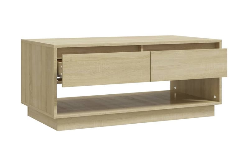 Soffbord sonoma-ek 102,5x55x44 cm spånskiva - Brun - Soffbord