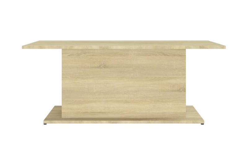 Soffbord sonoma-ek 102x55,5x40 cm spånskiva - Beige - Soffbord