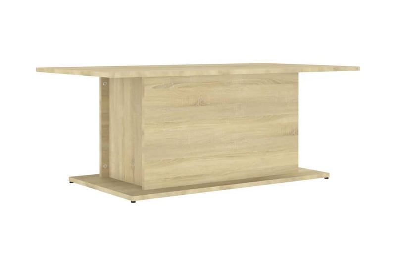 Soffbord sonoma-ek 102x55,5x40 cm spånskiva - Beige - Soffbord