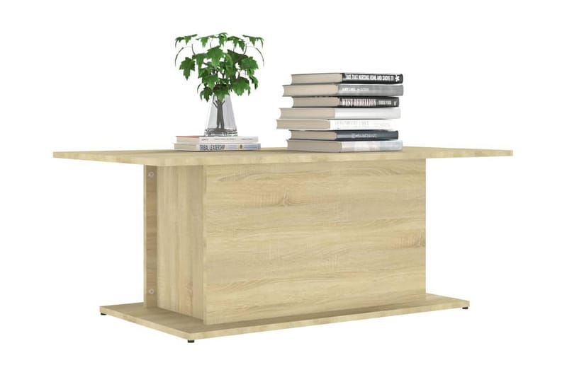 Soffbord sonoma-ek 102x55,5x40 cm spånskiva - Beige - Möbler - Bord & matgrupper - Soffbord