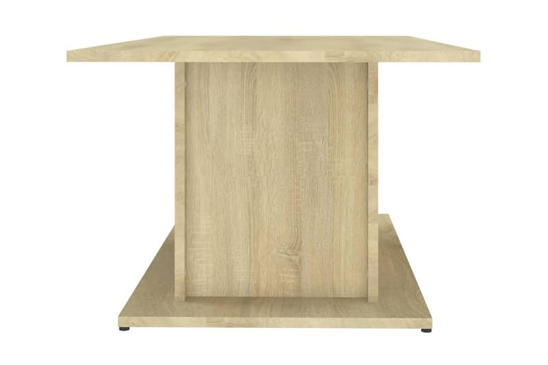 Soffbord sonoma-ek 102x55,5x40 cm spånskiva - Beige - Soffbord